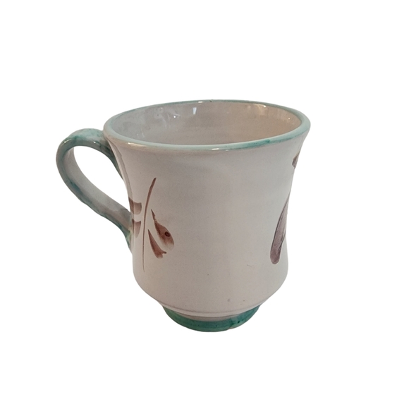 Ceramic Apple Fruit Coffee Cup Mug 4.25 in tall hand painted Italy - Picture 3 of 6